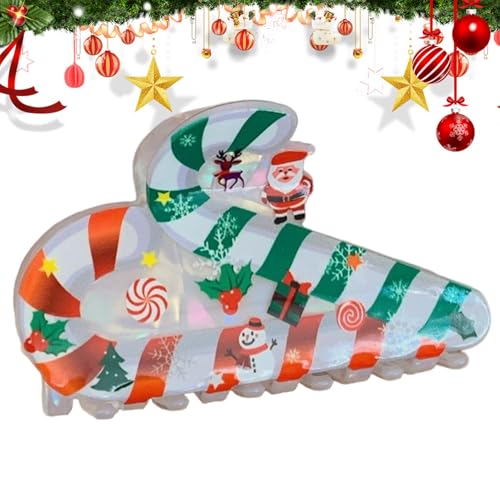 Weihnachtskrallen-Clips, Haarklammern für dickes Haar, Weihnachts-Haarspange in Cartoon-Form für Weihnachten | Schöne Weihnachten Haarspange für Damen für von Generic