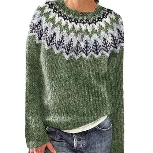 Weihnachtspullover Damen Langarm Rundhals Elegant Fleecepullover Oversize Strickpullover Norweger Winterpullover Warm Y2k Damenpullover Flauschiger Pullover Sweater Winter Patchwork Sweatshirt Weihnachtspullover Damen Langarm Rundhals Elegant Fleecepullover Oversize Strickpullover Norweger Winterpullover Warm Y2k Damenpullover Flauschiger Pullover Sweater Winter Patchwork Sweatshirt von Generic