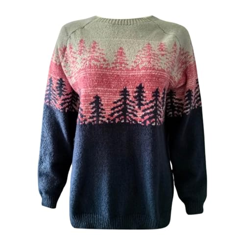 Weihnachtspullover Damen Langarm Rundhals Elegant Fleecepullover Oversize Strickpullover Norweger Winterpullover Warm Y2k Damenpullover Flauschiger Pullover Sweater Winter Patchwork Sweatshirt Weihnachtspullover Damen Langarm Rundhals Elegant Fleecepullover Oversize Strickpullover Norweger Winterpullover Warm Y2k Damenpullover Flauschiger Pullover Sweater Winter Patchwork Sweatshirt von Generic