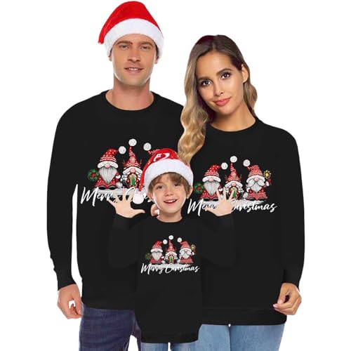 Weihnachtspullover Familie Set Damen Herren Kinder Weihnachtspullover Lustig Weihnachtspulli Ugly Christmas Sweater Rundhals Strickpullover Weihnachts Pullover Familie Set Damen9 von Generic