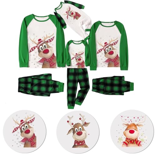 Weihnachtspullover Familie Set Herren/Damen/Kinder Ugly Christmas Sweater Lustig Weihnachtspulli Rundhals mit Reindeer Unisex Weihnachts Pullover Pärchen Weihnachtsoutfit Herren1 von Generic