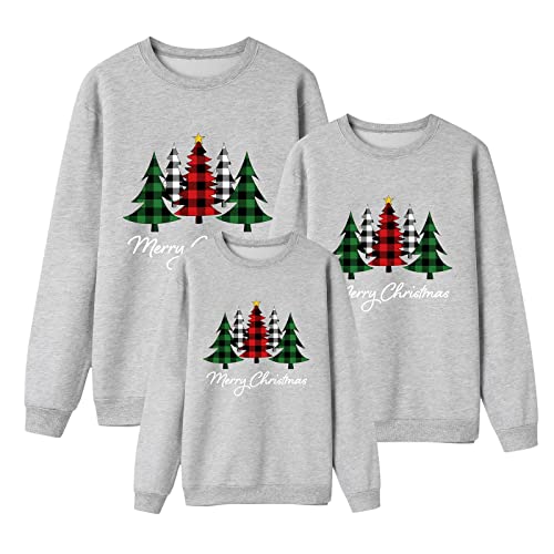 Weihnachtspullover familie set Kinder Damen Herren Lustig Sweatshirt Rundhals Rentier weihnachtspulli familie set Langarm Ugly Christmas Sweater Lustig Weihnachtsoutfit#19 von Generic