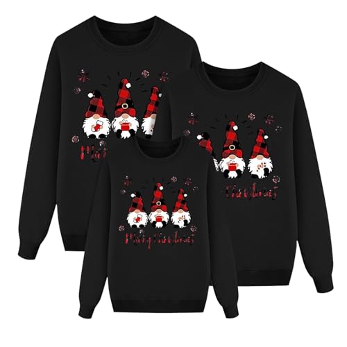 Weihnachtspullover Familie Set Weihnachts Pullover Family Set Damen Herren Kinder Weihnachtspulli Lustig Rentier Weihnachtsoutfit Ugly Christmas Sweater Jumper Weihnachts Pulli Pärchen Outfit 155 von Generic