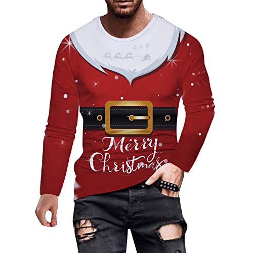 Weihnachtspullover Herren Ugly Christmas Sweater, Kapuzenpullover Weihnachtspulli Weihnacht Pullover Trainingsjacke Herbst Freizeit Trainingsanzug Kapuzenpulli Weihnachts-Hoodie Winterpullover von Generic