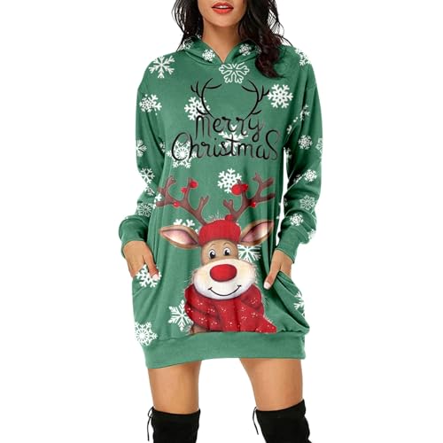 Weihnachtspullover Kleider Damen Rot Weinglas Lang Kapuzenpullover Weihnachten Pullover Sweatshirt Weihnachts Hoodie Lang Baumwolle Sweatkleid Weihnachtskleid Weihnachtspulli Christmas Sweater Frauen Weihnachtspullover Kleider Damen Rot Weinglas Lang Kapuzenpullover Weihnachten Pullover Sweatshirt Weihnachts Hoodie Lang Baumwolle Sweatkleid Weihnachtskleid Weihnachtspulli Christmas Sweater Frauen von Generic