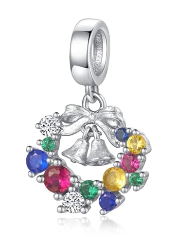 Weihnachtsschmuck Armband DIY Zubehör Perlenarmband Halskette S925 Sterling Silber Anhänger (10) von Generic