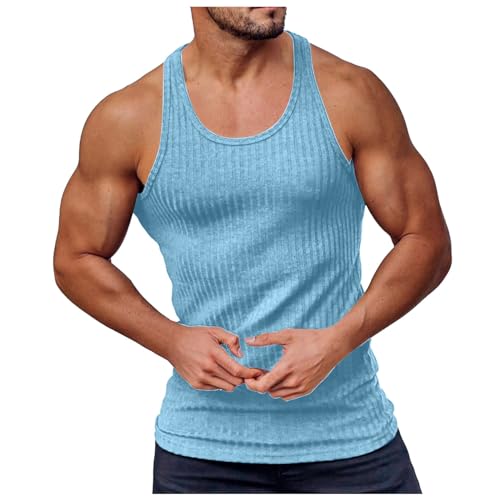 WeißEs äRmelloses T Shirt Gelbes Tank Top Herren Fitness Unterhemd Unterhemd Zum KnöPfen Herren Gut Und GüNstig Unterhemden Tank Top Print Herren Feinripp Herren Weit Geschnittene Tank Tops Herren von Generic