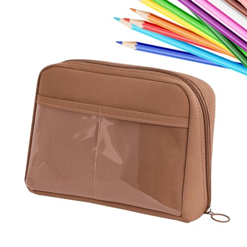 Weit öffnendes Federmäppchen, Federmäppchen mit großem Fassungsvermögen | Großes Federmäppchen mit 12 Fächern - Tragbarer Schulorganisator mit Griff für Schreibwarenbehälter für Radiergummi und Bleist von Generic