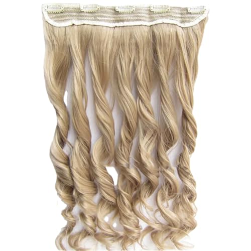 Wellige Clip-In-Haarverlängerungen (5 Clips, 60 Cm, 60 Cm), Synthetisches Schwarzbraun, Ungemachtes Und Chaotisches Haarteil Für Damen von Generic