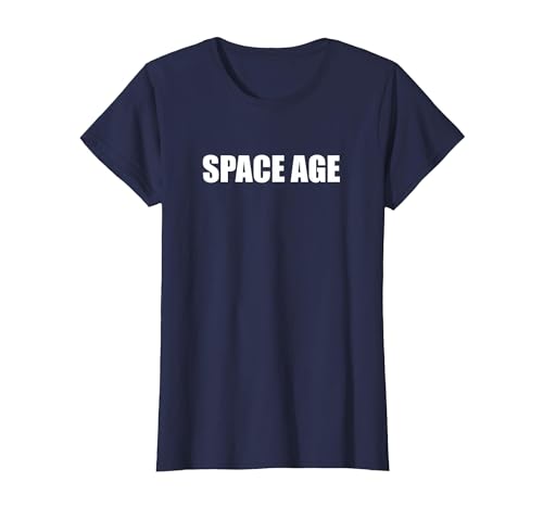 Weltraumzeitalter T-Shirt, Damen, Marineblau, XS Weltraumzeitalter T-Shirt, Damen, Marineblau, XS von Generic
