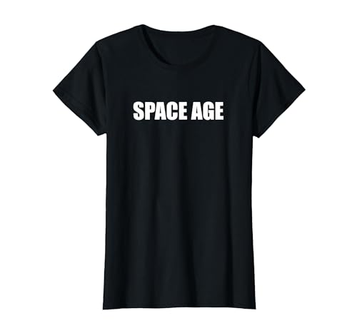 Weltraumzeitalter T-Shirt, Damen, Schwarz, XS Weltraumzeitalter T-Shirt, Damen, Schwarz, XS von Generic