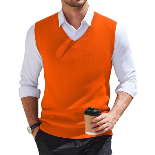 Weste Männer Herren Weste Elegant Herren Pullover Elegant Pullunder & Strickwesten Für Herren Pullover Business Herren Men Pullover Frühling Strick Pullover Männer Ärmellose T-Shirts Herren von Generic