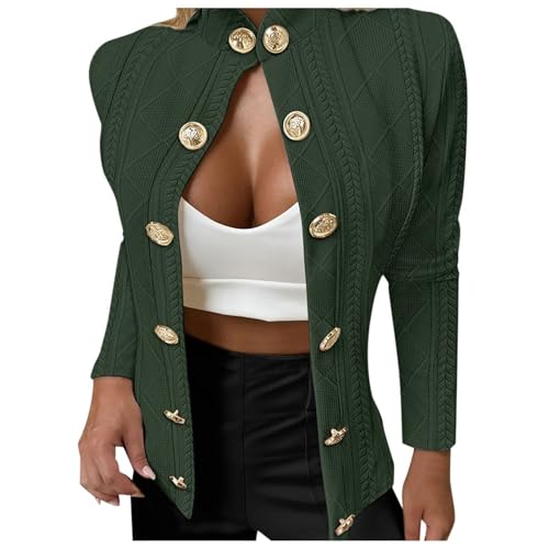 White Label Blazer Filzjacke Damen Dicker Wintermantel Damen Daunenmantel Damen Kurz üBergangsjacke Damen Weiß Langmantel Damen Winter Lange Winterjacke Damen Reflektor Jacke Damen Wintermantel von Generic