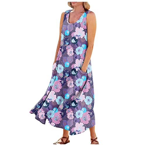 Wickelkleid Sommerkleid Damen Lang Boho Kleidung Damen Kleider Damen Sommer Kleid Damen Elegant Sexy Frühlingskleid Trägerkleid Wickelkleid Damen Damen Sommer Kleider Sommer Kleid Wickelkleid von Generic
