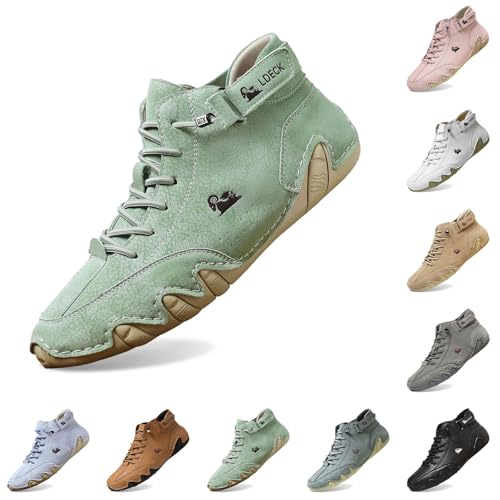 Wildleder Hohe Stiefel, Herren Wasserdicht Wildleder Klettverschluss Leder Casual Sneakers Schnürschuhe Rutschfest Wanderschuh Atmungsaktive Hohe Stiefel, Rutschfest Große Größe Wildleder Hohe Stiefel, Herren Wasserdicht Wildleder Klettverschluss Leder Casual Sneakers Schnürschuhe Rutschfest Wanderschuh Atmungsaktive Hohe Stiefel, Rutschfest Große Größe von Generic