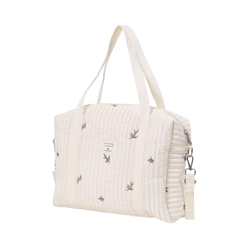 Windeltasche – Arbeits-Organizer für die stillende Mutter mit besticktem Design, Mehrzweck-Schulterriemen | Große Reisetasche, Flaschenträger für Kinder von Ma, , riferimento alla descrizione von Generic