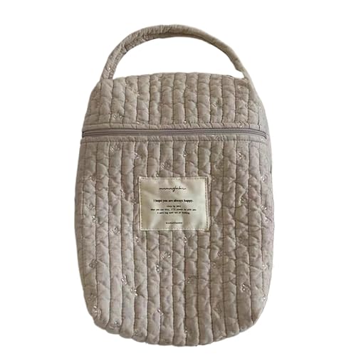 Windeltasche für Windeln, Organizer für Wickeltisch, gesteppte Windeltasche, Baumwolle Nursery Diaper Caddy – weicher und vielseitiger Windelorganisator, tragbarer Windelstapler von Generic