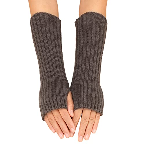 Winter Gestrickte Handschuhe für Damen - Lang Handwärmer Stulpen Fingerlose Armstulpen Warm Strick Armwärmer Pluswärmer Halbfinger (GY2, One Size) Winter Gestrickte Handschuhe für Damen - Lang Handwärmer Stulpen Fingerlose Armstulpen Warm Strick Armwärmer Pluswärmer Halbfinger (GY2, One Size) von Generic