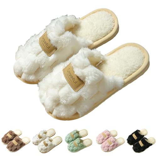 Winter Hausschuhe für Damen Plüsch Pantoffeln Memory Foam Leichte Hausschlappen Warme Bequeme Hüttenschuhe Flauschige Schlappen Gefütterte Latschen Flache Slippers Filzpantoffeln Winter Hausschuhe für Damen Plüsch Pantoffeln Memory Foam Leichte Hausschlappen Warme Bequeme Hüttenschuhe Flauschige Schlappen Gefütterte Latschen Flache Slippers Filzpantoffeln von Generic