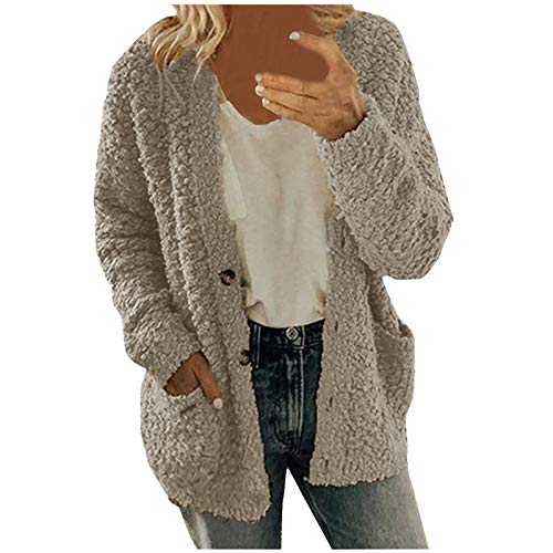 Winter Jacken Oversize Blazer Damen Dufflecoat Damen Schwarz Camel Mantel Damen Fliederfarbene Strickjacke Woll Kurzmantel Damen Kunstpelz Weste Winter Cardigan Wintermantel Damen 48 üBergangsjacke von Generic