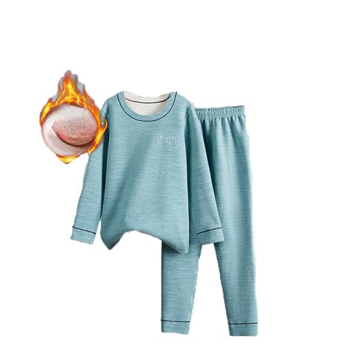 Winter Schlafanzug Mädchen Baumwolle Thermounterwäsche Jungen Pyjama Kinder Pyjama Set Baby Freizeit Niedliche Pjs für Teenager Homewear Suit 3-10 Jahre von Generic