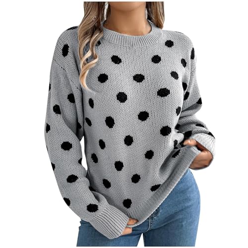 Winter Strickpullover Für Damenelegance Basic Feinstrickpullover Stilvoller Warme Thermo Pullover Langarm Lässig Pulli Einfarbig | Mode-Muster Lockere Passform Strickpullover von Generic