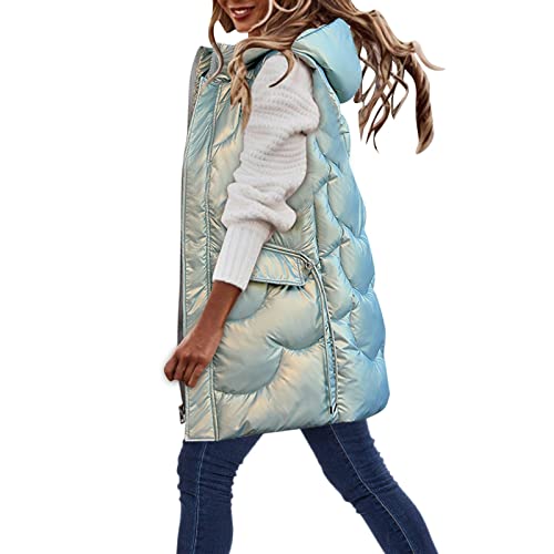Winterjacke Damen, Weste Damen Mittellang Ärmellos Steppweste mit Kapuze Große Größen Daunenweste Winterjacke Kapuzenweste Winter Bodywarmer UBergangsjacke Frauen Winterweste Longweste Winterjacke Damen, Weste Damen Mittellang Ärmellos Steppweste mit Kapuze Große Größen Daunenweste Winterjacke Kapuzenweste Winter Bodywarmer UBergangsjacke Frauen Winterweste Longweste von Generic