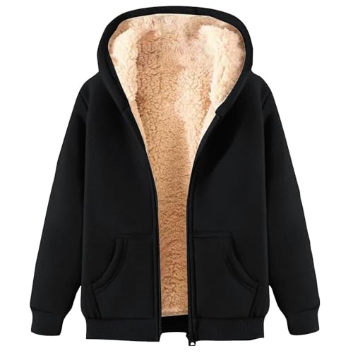 Winterjacke Damen Warm Fleecejacke Funktionsjacke Damen Plüschjacke Übergangsjacke mit Kapuze ReißVerschluss Elegant Sweatjacke Steppjacke Große Größen Outdoor Jacken Wintermantel Winterjacke Damen Warm Fleecejacke Funktionsjacke Damen Plüschjacke Übergangsjacke mit Kapuze ReißVerschluss Elegant Sweatjacke Steppjacke Große Größen Outdoor Jacken Wintermantel von Generic