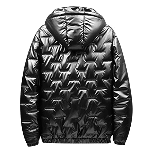 Generic Winterjacke Herren, Daunenjacke mit Kapuze, Glänzend Steppjacke, Casual Warm, Outdoorjacke, Reißverschluss, Übergangsjacke, Wasserdicht, Puffer Jacke, Casual Winter Jacke, Schwarz, XL Generic Winterjacke Herren, Daunenjacke mit Kapuze, Glänzend Steppjacke, Casual Warm, Outdoorjacke, Reißverschluss, Übergangsjacke, Wasserdicht, Puffer Jacke, Casual Winter Jacke, Schwarz, XL von Generic
