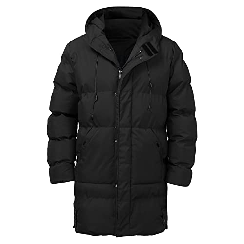 Winterjacke Herren,Herren Übergangsjacke Warm Daunenjacke mit Kapuze Steppjacke Wintermantel Warme Jacke Outdoorjacke Mantel Gefütterter Herrenjacken Leichte Wintermantel 20 von Generic