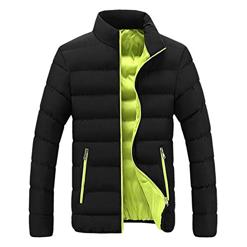 Winterjacke Herren Daunenjacke mit Kapuze Warm Jacke Leichte Steppjacke Winter Herren-Jackens Bequeme Kapuzenjacke Casual Puffer Jacket Basic Übergangsjacke Softshelljacke Outdoor Baumwolle Kleidung von Generic