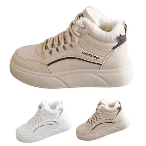 Winterschuhe Damen Boots Gefüttert - Stiefeletten Damen Winter Elegant Wanderschuhe rutschfeste Schneestiefel High Top Trekkingschuhe Knöchelhoch Winterboots Leicht Outdoorschuhe Winterschuhe Damen Boots Gefüttert - Stiefeletten Damen Winter Elegant Wanderschuhe rutschfeste Schneestiefel High Top Trekkingschuhe Knöchelhoch Winterboots Leicht Outdoorschuhe von Generic
