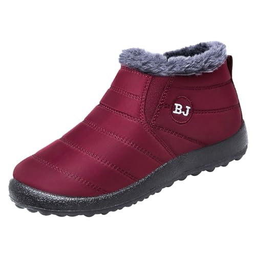 Winterschuhe Damen Gefüttert Schneestiefel Gefüttert Schneeschuhe Wasserdicht Wanderschuhe Winter Kurzschaft Stiefeletten Wanderschuhe Trekkingschuhe Warm Wanderhalbschuhe Camping von Generic