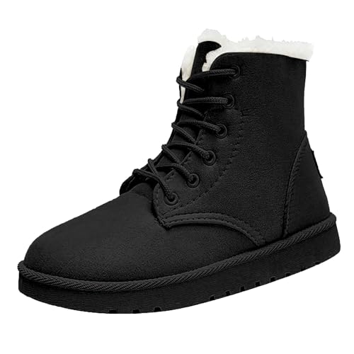 Winterschuhe Damen rutschfest Stiefel Gefüttert Schneeschuhe Wasserdicht Wanderschuhe Outdoor Gefüttert Schneeschuhe Baumwollschuhe Baumwollschuhe Outdoor Wanderhalbschuhe Halbschaft von Generic