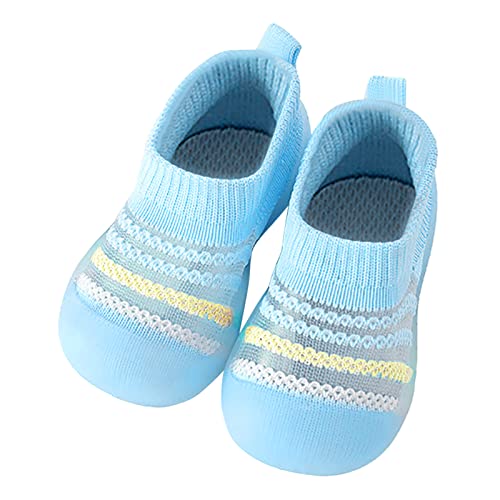 Winterschuhe Gr. 33 Baby Mädchen Freizeitschuhe Mesh Soft Bottom Atmungsaktive Slip On Sportschuhe Socken Schuhe Schuhe 15 Monate (Blue, 21 Infant) von Generic