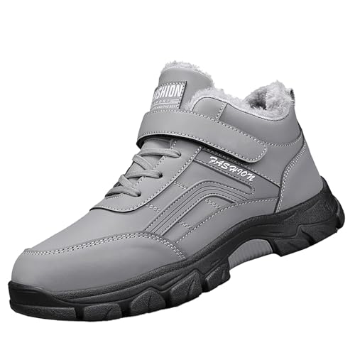 Winterschuhe Herren Gefüttert Schneestiefel Kurzschaft Stiefeletten Gefüttert Schneeschuhe Warm Wasserdicht rutschfest Schneestiefel Wanderschuhe Winterboots Schneeschuhe Outdoor von Generic