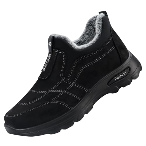 Winterschuhe Herren Leicht Schneeschuhe Kurzschaft Gefüttert Stiefeletten Leicht Wanderstiefel Warm Kurzschaft Stiefeletten Trekkingschuhe Wanderstiefel Wasserdicht Wanderhalbschuhe Camping von Generic