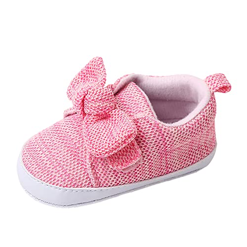 Winterschuhe Jungs Baby Mädchen Einzelschuhe Bowknot First Walkers Schuhe Kleinkind Soft Bottom Atmungsaktive Prinzessin Schuhe Jungen Hoch Sneaker von Generic