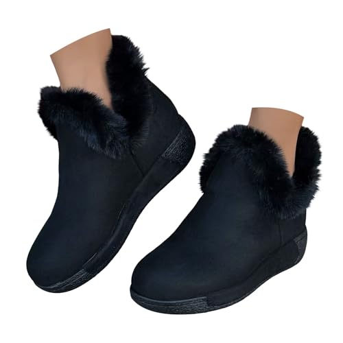 Winterstiefel Damen Gefüttert Schneestiefel Leicht Winterschuhe Leicht Wanderstiefel Komfort Kurzschaft Stiefeletten Wanderschuhe Wanderstiefel Wasserdicht Winterschuhe Boots von Generic