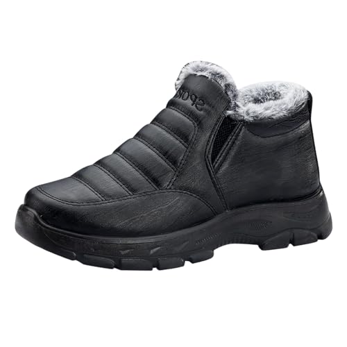Winterstiefel Herren Kurzschaft Gefüttert Stiefeletten Kurzschaft Stiefeletten Leicht Wanderstiefel Komfort Leicht Winterschuhe Wanderstiefel Trekkingschuhe Warm Winterschuhe Boots von Generic