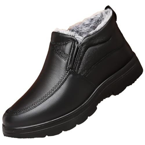 Winterstiefel Herren Kurzschaft Gefüttert Stiefeletten Leicht Winterschuhe Wasserdicht Wanderschuhe Warm Leicht Winterschuhe Wanderschuhe Trekkingschuhe Warm Schneestiefel Classics von Generic