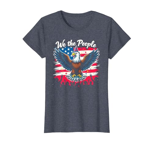 Wir, das Volk, wissen, wie Man feiert T-Shirt, Damen, Blau Meliert, XS Wir, das Volk, wissen, wie Man feiert T-Shirt, Damen, Blau Meliert, XS von Generic