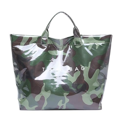 Women Fashion Tasche Tasche Freizeittasche Handtasche große Kapazität Trendy Messenger Bag täglich Pendeltasche Stylische Top -Griff -Tasche Chic Hobo -Tasche (Tarnung) von Generic