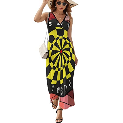 Women’S Dress Zielscheibe Dartscheibe Flare-Kleid Mit Halber Ärmelpassform von Generic