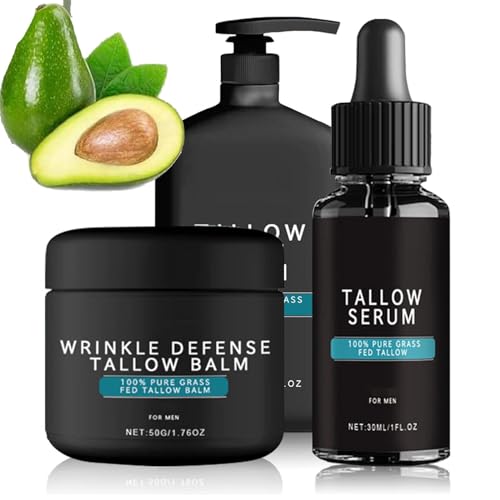 Wrinkle Defense Tallow Balm, Talg-Gesichtscreme für Männer, Talg-Gesichtsfeuchtigkeitscreme, reduziert feine Linien von Generic