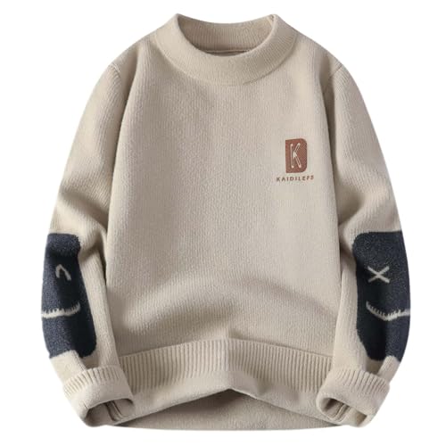 Xmas Pullover Herren Polo Bauch Moderne Dunkelblau Xl Trägershirt Langärmelige Ski Stickerei Cashmere Norweger Samt Strickhemd Modische Kapuzenshirt Schicke Sweatjacken Kapuzenstrickjacke 5 von Generic