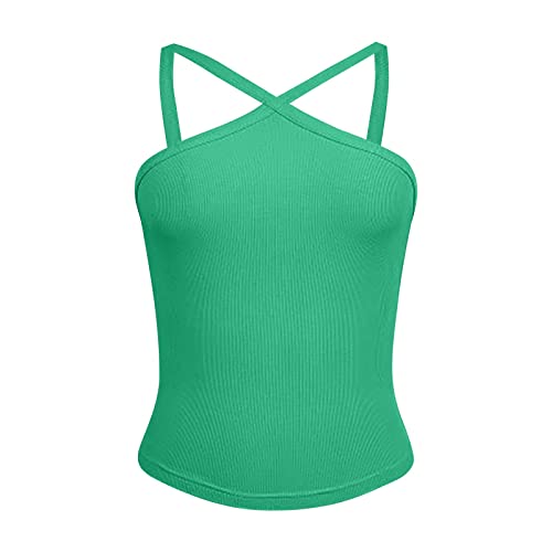 Y2K Striped Twist Front Strick Oberteil Stretchy Croptop Cropshirt Einfarbig Tops mit Criss-Cross von Generic