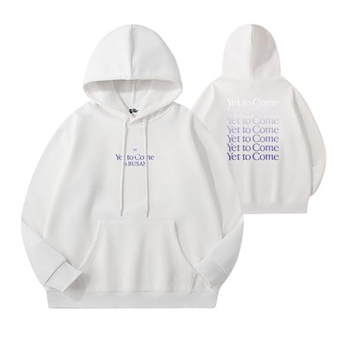 YET TO COME Pullover Sweatshirt, J-HOPE JIN JUNGKOOK JIMIN RM SUGA V Zip Unisex Top(Color:White-pullover-thin,Size:2XL) von Generic