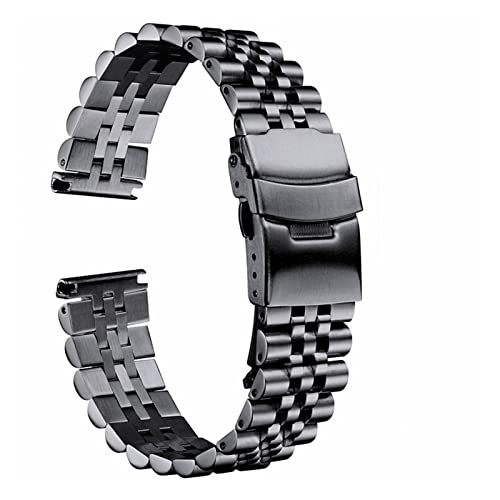 YGUKOJ Herren Armband aus Edelstahl Faltschließe Speed Speed Master Le Poier Damen 18 mm 19 mm 20 mm 22 mm 23 mm 24 mm 26 mm 28 mm 30 mm, One Size, Achat von Generic
