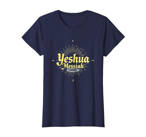 Yeshua Messiah Radiant Faith Herren Christian Inspirational T-Shirt, Damen, Marineblau, XS Yeshua Messiah Radiant Faith Herren Christian Inspirational T-Shirt, Damen, Marineblau, XS von Generic
